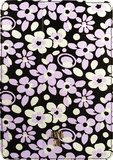 Anna Sui - Pop Flowers Folio Hard Case for Apple® iPad® Air - Black/Purple/White - Image 1