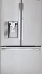 LG - 29.6 Cu. Ft. French Door Refrigerator with Thru-the-Door Ice and Water - Stainless Steel