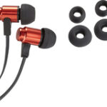 Insignia™ - Stereo Earbud Headphones - Red