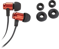 Insignia™ - Stereo Earbud Headphones - Red - Image 1