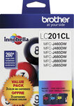 Brother - LC201 3-Pack Ink Cartridges - Cyan/Magenta/Yellow