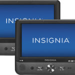 Insignia™ - 9" Dual Portable DVD Players - Black