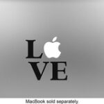 MacDecals - Love Decal for Apple® MacBook® - Black