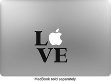 MacDecals - Love Decal for Apple® MacBook® - Black - Image 1