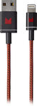 Modal - Apple MFi Certified 4' Braided Lightning Cable - Red/Black