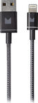Modal - Apple MFi Certified 4' Braided Lightning Cable - Gray