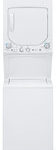 GE - Unitized Spacemaker 2.0 Cu. Ft. 12-Cycle Washer and 4.4 Cu. Ft. 4-Cycle Dryer Electric Laundry Center - White-on-White