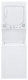 GE - Unitized Spacemaker 2.0 Cu. Ft. 12-Cycle Washer and 4.4 Cu. Ft. 4-Cycle Dryer Electric Laundry Center - White-on-White