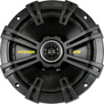 Kicker - 6-3/4" Coaxial Car Speakers with Polypropylene Cones (Pair) - Black