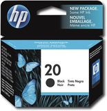 HP - 20 Inkjet Cartridge - Black - Image 1