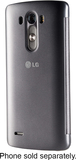 LG - Quick Circle Folio Case for LG G3 Cell Phones - Black - Image 1