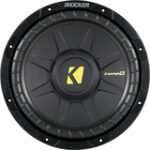 Kicker - CompS 10" Single-Voice-Coil 4-Ohm Subwoofer - Black