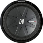 Kicker - CompR 12" Dual-Voice-Coil 2-Ohm Subwoofer - Black
