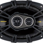 Kicker - CS694 6" x 9" Coaxial Speakers with Polypropylene Cones (Pair) - Black