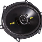 Kicker - CS68 6" x 8" Coaxial Speakers with Polypropylene Cones (Pair) - Black