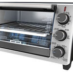 Black & Decker - Convection Toaster/Pizza Oven - Black