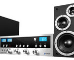 Innovative Technology - Classic CD 50W Stereo System with Bluetooth - Silver