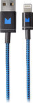 Modal - Apple MFi Certified 4' Braided Lightning Cable - Blue