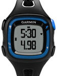 Garmin - Forerunner 15 GPS Watch (Large) - Black/Blue