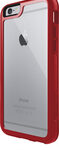 OtterBox - Symmetry Series Hard Shell Case for Apple® iPhone® 6 and 6s - Clear/Red
