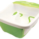 Dr. Scholl's - Bubbling Toe-Touch Foot Spa - White/Green