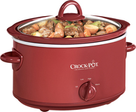 Crock-Pot - 4-Quart Oval Slow Cooker - Red