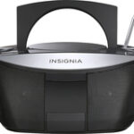 Insignia™ - CD Boombox with FM Radio - Black/Silver