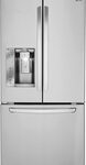 LG - 24.2 Cu. Ft. French Door Refrigerator with Thru-the-Door Ice and Water - Stainless Steel