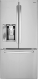 LG - 24.2 Cu. Ft. French Door Refrigerator with Thru-the-Door Ice and Water - Stainless Steel