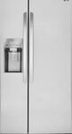 LG - 22.1 Cu. Ft. Side-by-Side Refrigerator with Thru-the-Door Ice and Water - Stainless Steel