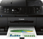 Canon - PIXMA MX922 Network-Ready Wireless All-In-One Printer - Black