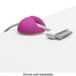 blueLounge - CableDrop Multipurpose Cable Clips (6-Pack) - Pink/Green/Orange