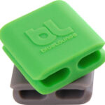 blueLounge - CableClip Small Multipurpose Cable Clips (6-Pack) - Green/Gray