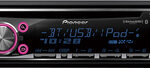 Pioneer - CD - Built-In Bluetooth - Apple® iPod®- and Satellite Radio-Ready - In-Dash Receiver - Black/Silver