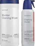Insignia™ - 8-Oz. Cleaning Duster and Monitor Wipes (80-Pack) - White
