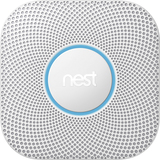 Nest - Protect 2nd Generation Smart Smoke/Carbon Monoxide Wired Alarm - White - Image 1