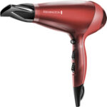 Remington - Silk Ceramic Ionic AC Professional Hair Dryer - Red/Black