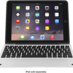 ClamCase - Pro Keyboard Case for Apple® iPad® Air 2 - Silver/White