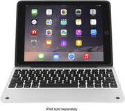 ClamCase - Pro Keyboard Case for Apple® iPad® Air 2 - Silver/White - Image 1