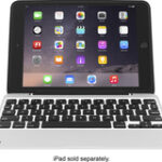 ClamCase - Pro Keyboard Case for Apple® iPad® mini, iPad mini 2 and iPad mini 3 - Silver/White