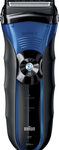 Braun - Series 3 Wet & Dry Solo Shaver - Black/Blue