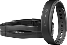 Garmin - Vivosmart Activity Tracker + Heart Rate (Large) - Black - Image 1