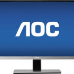 AOC - 23" IPS LED HD Monitor - Black/Silver