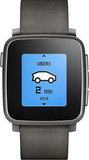 Pebble - Time Steel Smartwatch 38mm Stainless Steel - Black Stainless Steel