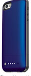mophie - space pack External Battery and Storage Case for Apple® iPhone® 5 and 5s - Blue