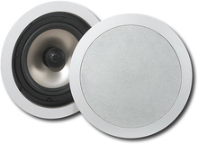 Insignia™ - 6-1/2" In-Ceiling Speakers (Pair) - White - Image 1