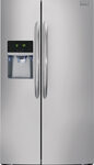 Frigidaire - Gallery 26.0 Cu. Ft. Frost-Free Side-by-Side Refrigerator with Thru-the-Door Ice and Water - Stainless Steel