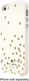 kate spade new york - Confetti Hybrid Hard Shell Case for Apple® iPhone® 5 and 5s - Gold/Cream - Image 1
