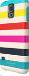 kate spade new york - Candy Stripe Hybrid Hard Shell Case for Samsung Galaxy S 5 Cell Phones - Multi-color