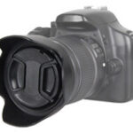 Bower - Pro Series Tulip Lens Hood and Lens Cap for Most 52mm Lenses - Black